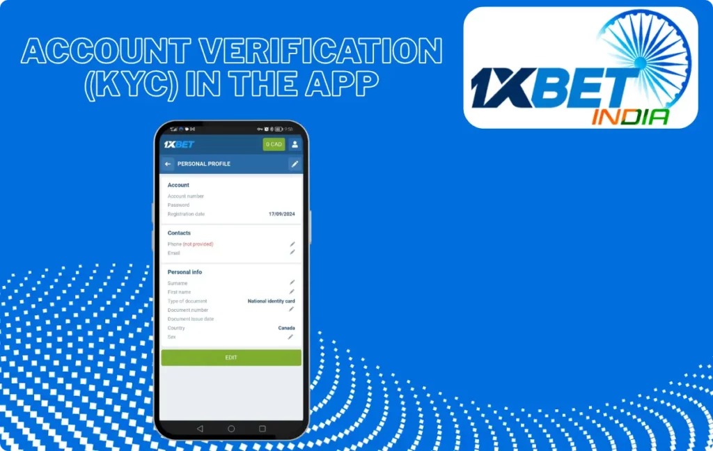 Account Verification (KYC) in the App