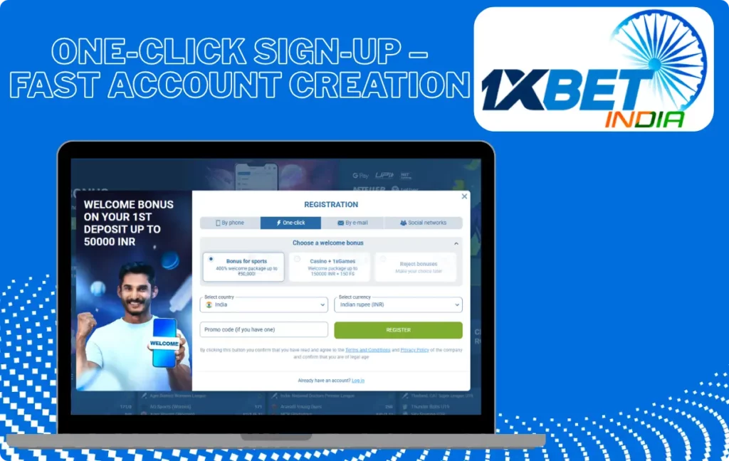 One-Click Sign-Up – Fast Account Creation